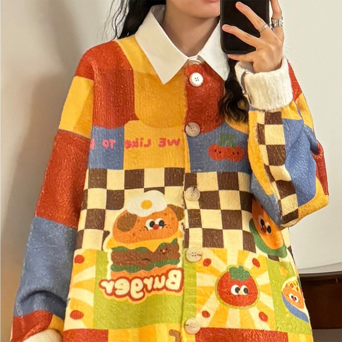 Retro Snack Time Cardigan