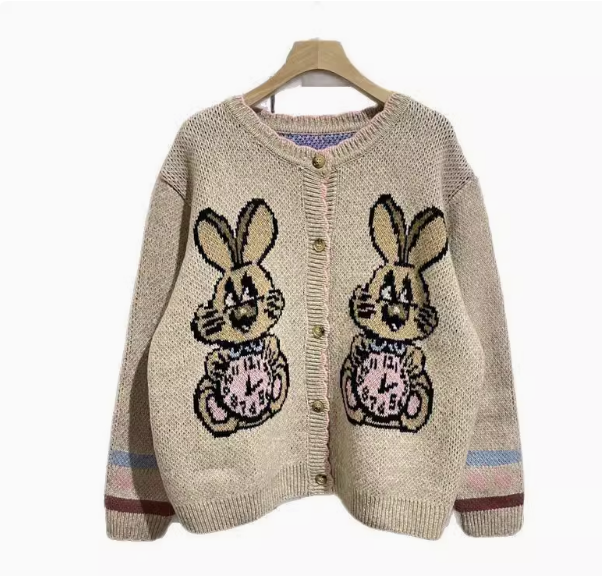 Whimsical Wonderland Bunny Cardigan